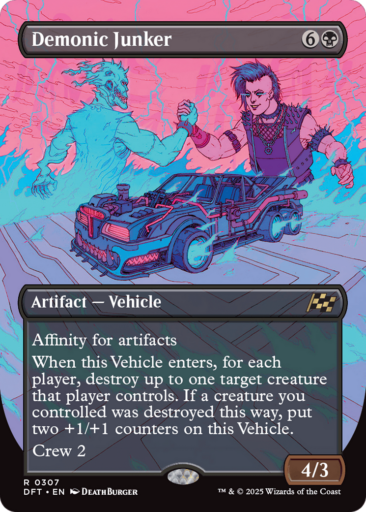 Demonic Junker (Borderless) [Aetherdrift] | Exor Games Dartmouth
