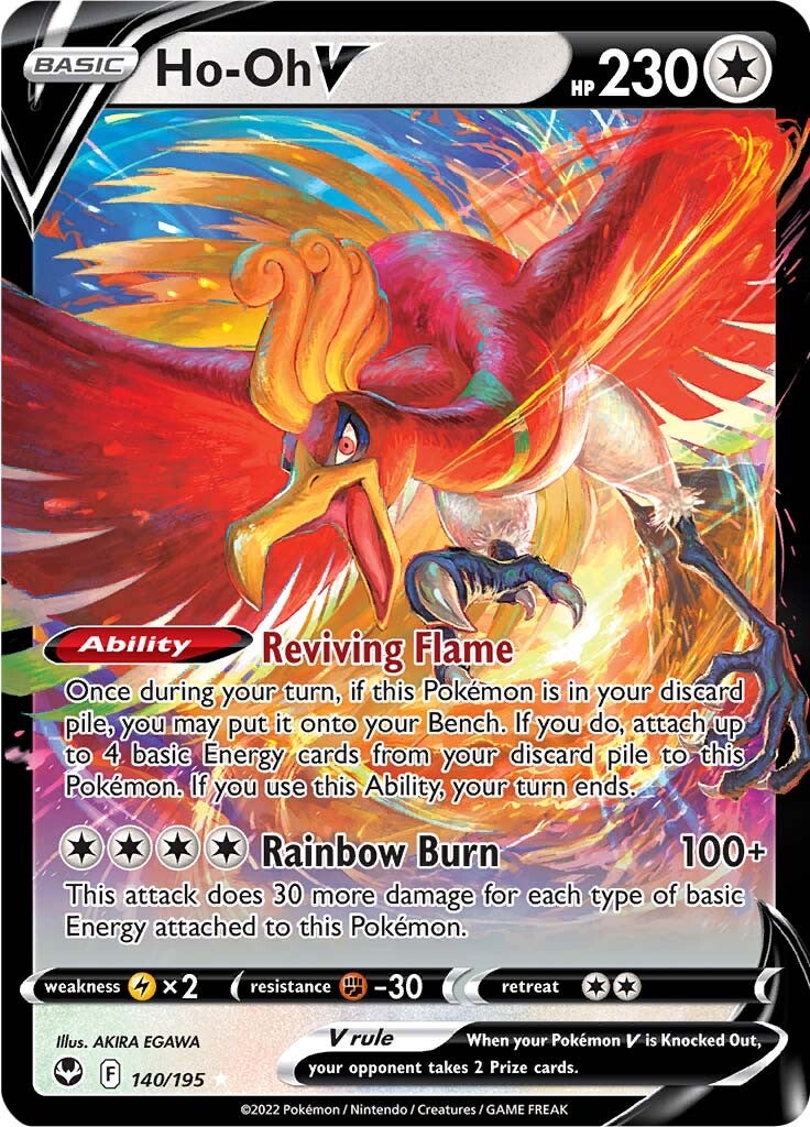 Ho-oh V (140/195) [Sword & Shield: Silver Tempest] | Exor Games Dartmouth