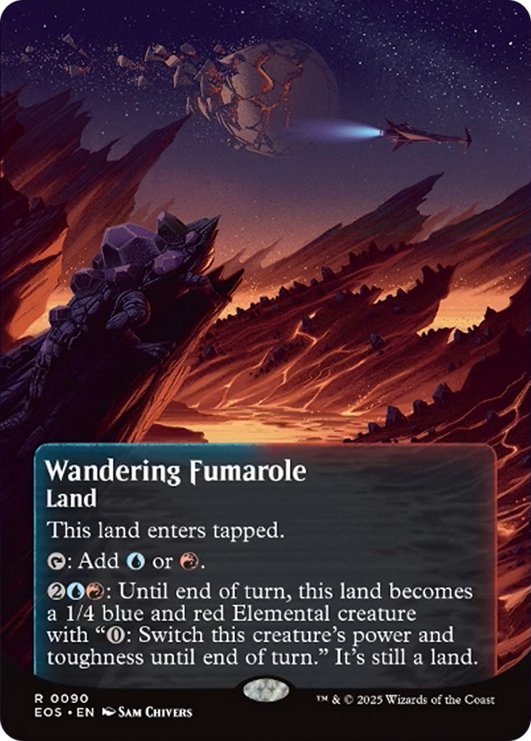 Wandering Fumarole (0090) (Borderless) [Edge of Eternities: Stellar Sights] | Exor Games Dartmouth
