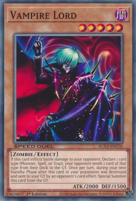 Vampire Lord [SGX3-ENC05] Common | Exor Games Dartmouth