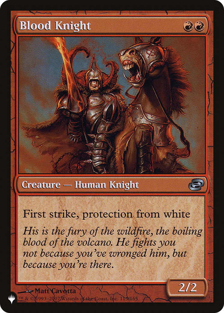 Blood Knight [The List Reprints] | Exor Games Dartmouth