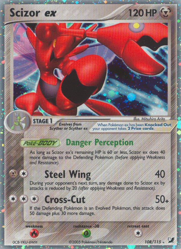 Scizor ex (108/115) [EX: Unseen Forces] | Exor Games Dartmouth