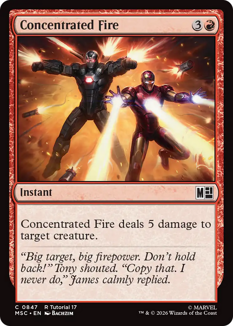 Concentrated Fire [Marvel Super Heroes Commander] | Exor Games Dartmouth