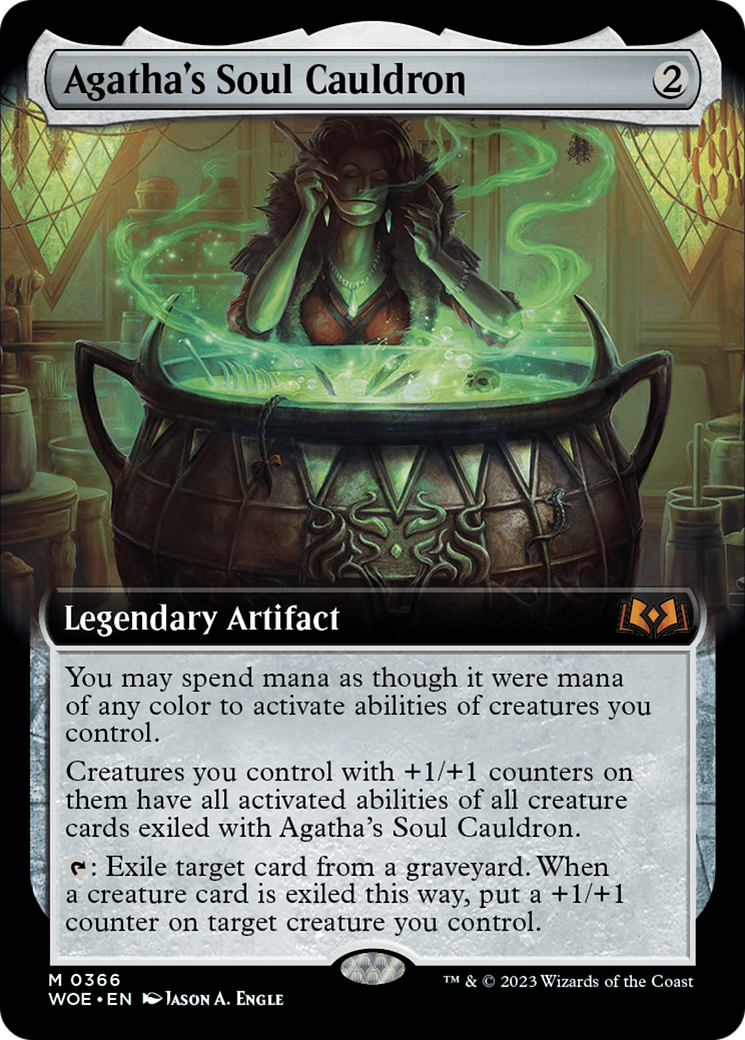 Agatha's Soul Cauldron (Extended Art) [Wilds of Eldraine] | Exor Games Dartmouth