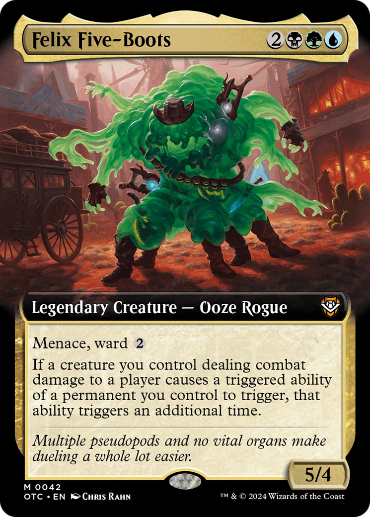 Felix Five-Boots (Extended Art) [Outlaws of Thunder Junction Commander] | Exor Games Dartmouth