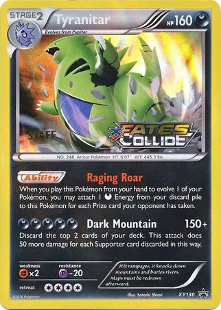 Tyranitar (XY130) (Staff) [XY: Black Star Promos] | Exor Games Dartmouth