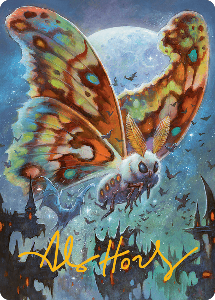 Luminous Broodmoth Art Card (Gold-Stamped Signature) [Bloomburrow Art Series] | Exor Games Dartmouth