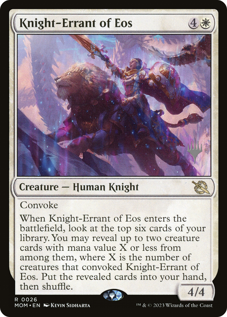 Knight-Errant of Eos (Promo Pack) [March of the Machine Promos] | Exor Games Dartmouth