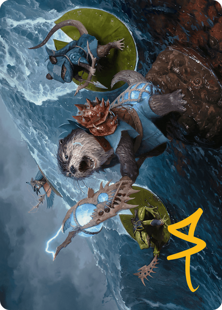 Valley Floodcaller Art Card (Gold-Stamped Signature) [Bloomburrow Art Series] | Exor Games Dartmouth