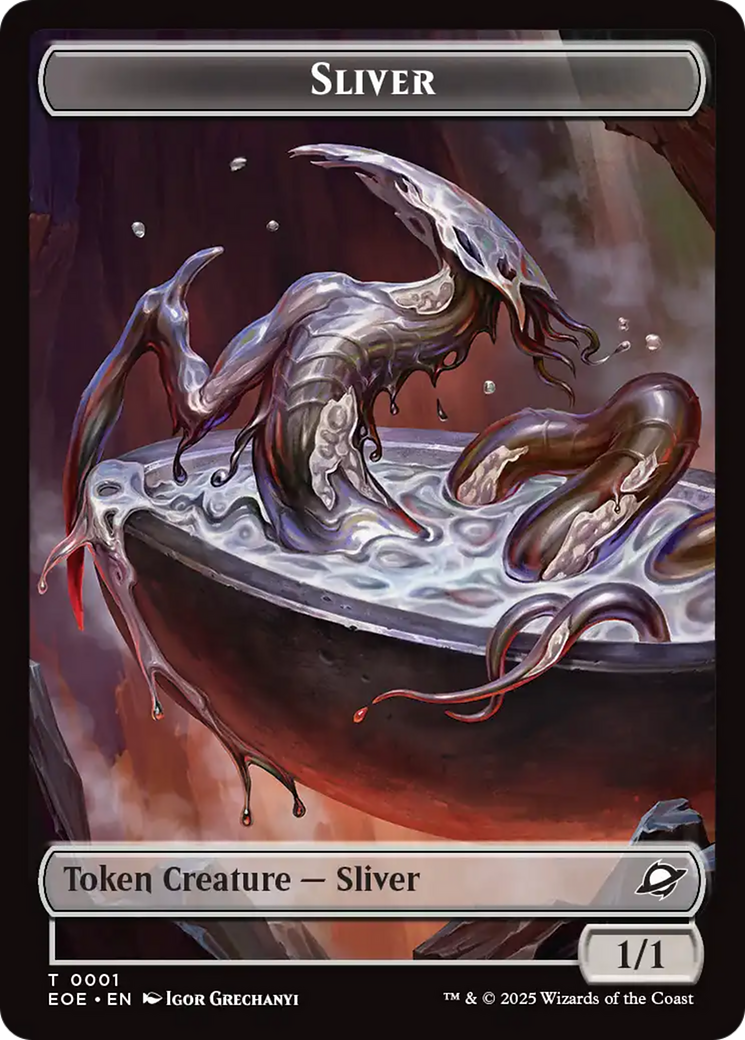 Robot // Sliver Double-Sided Token [Edge of Eternities Tokens] | Exor Games Dartmouth