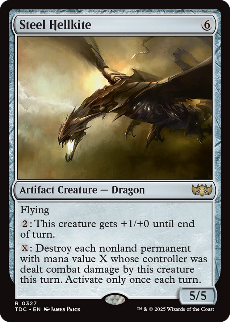 Steel Hellkite [Tarkir: Dragonstorm Commander] | Exor Games Dartmouth