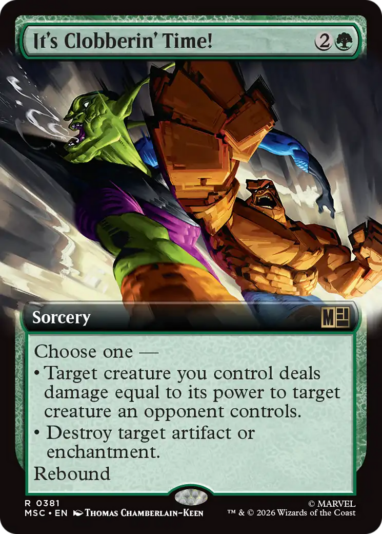 It's Clobberin' Time! (Extended Art) [Marvel Super Heroes Commander] | Exor Games Dartmouth