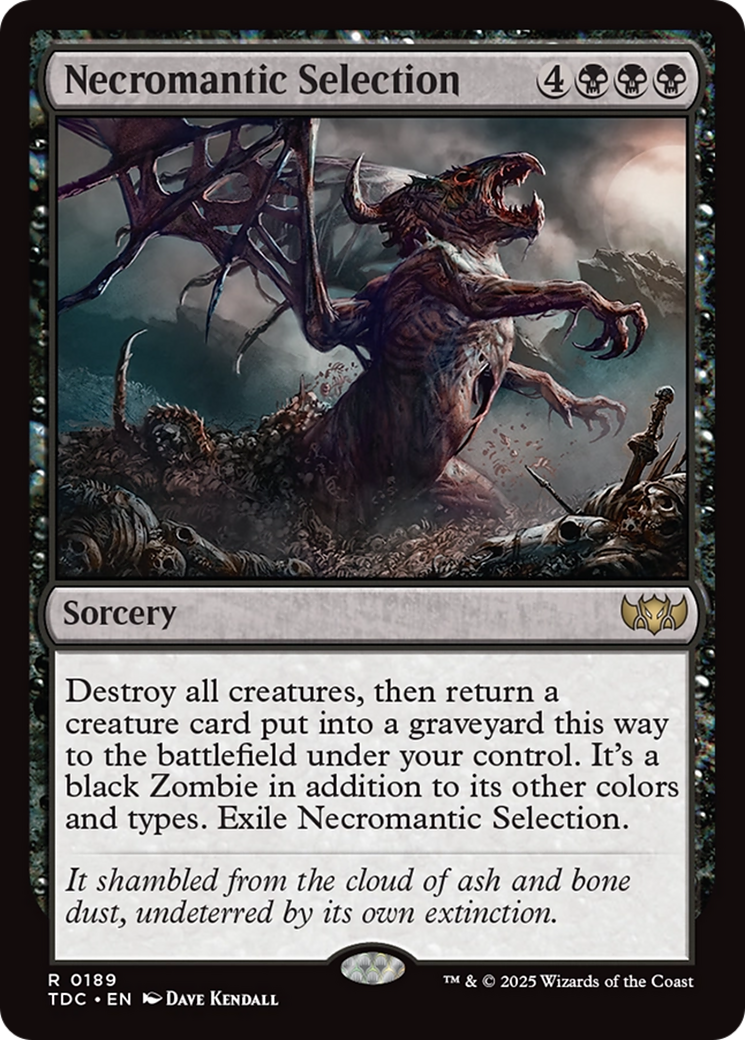 Necromantic Selection [Tarkir: Dragonstorm Commander] | Exor Games Dartmouth