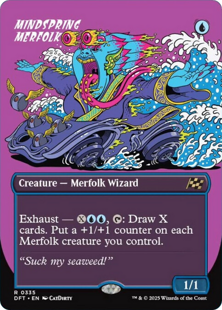 Mindspring Merfolk (Borderless) [Aetherdrift] | Exor Games Dartmouth