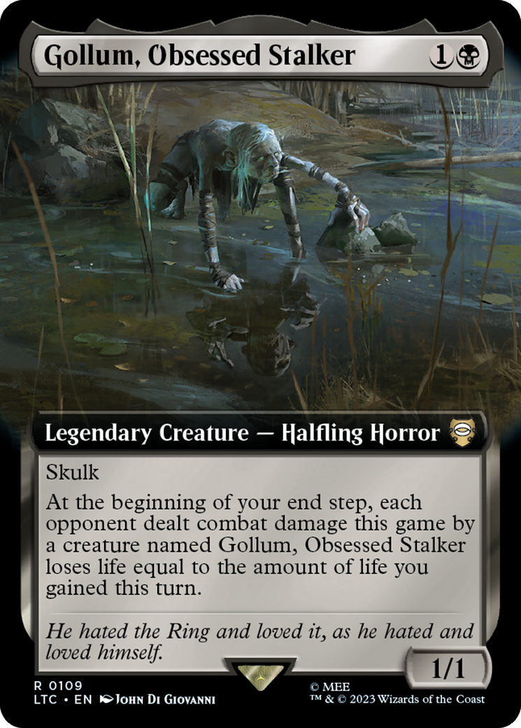 Gollum, Obsessed Stalker (Extended Art) [The Lord of the Rings: Tales of Middle-Earth Commander] | Exor Games Dartmouth