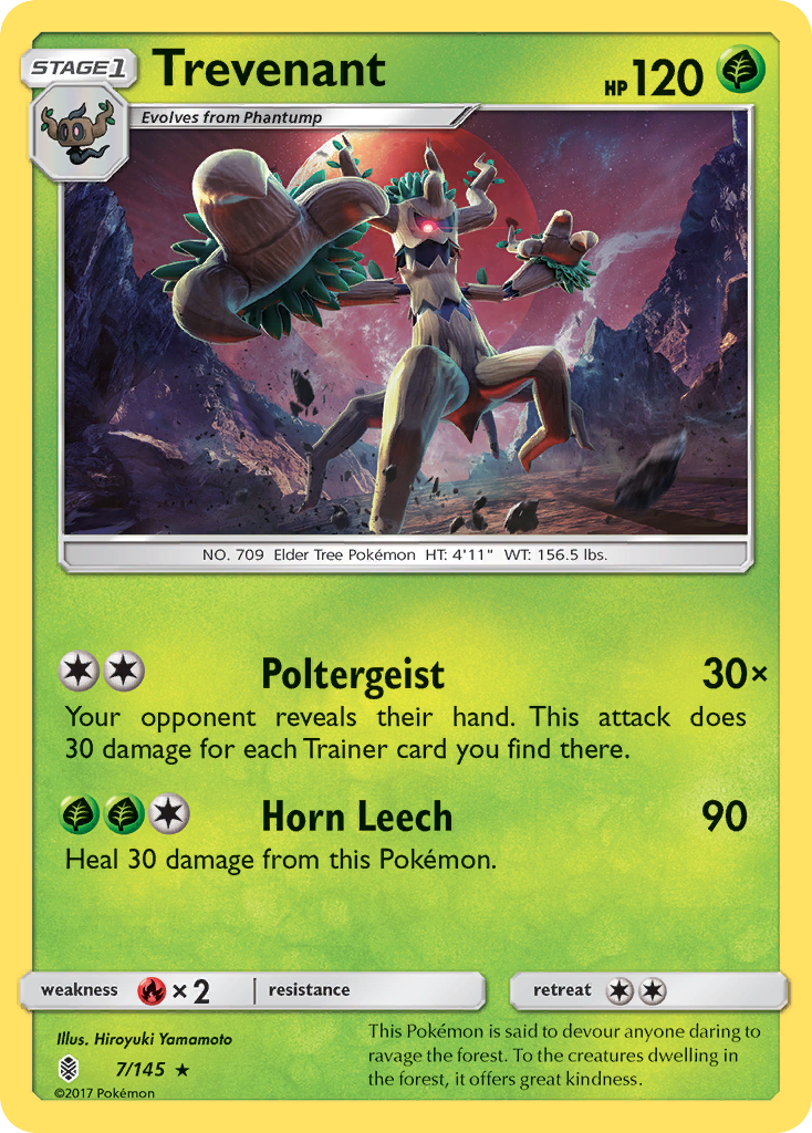 Trevenant (7/145) [Sun & Moon: Guardians Rising] | Exor Games Dartmouth