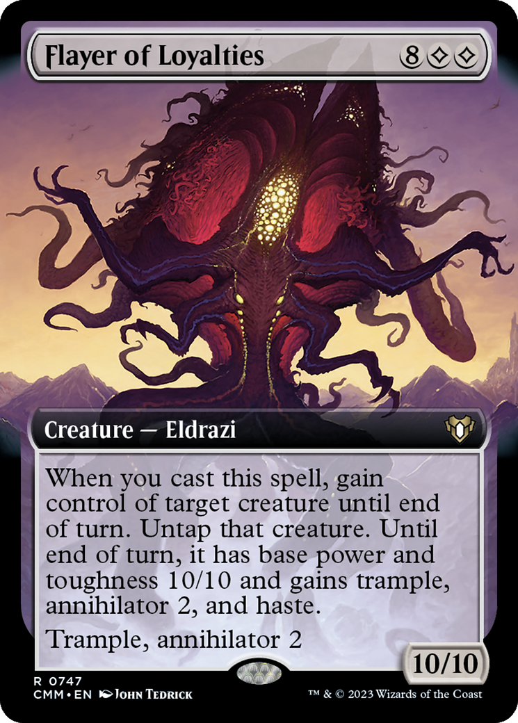 Flayer of Loyalties (Extended Art) [Commander Masters] | Exor Games Dartmouth
