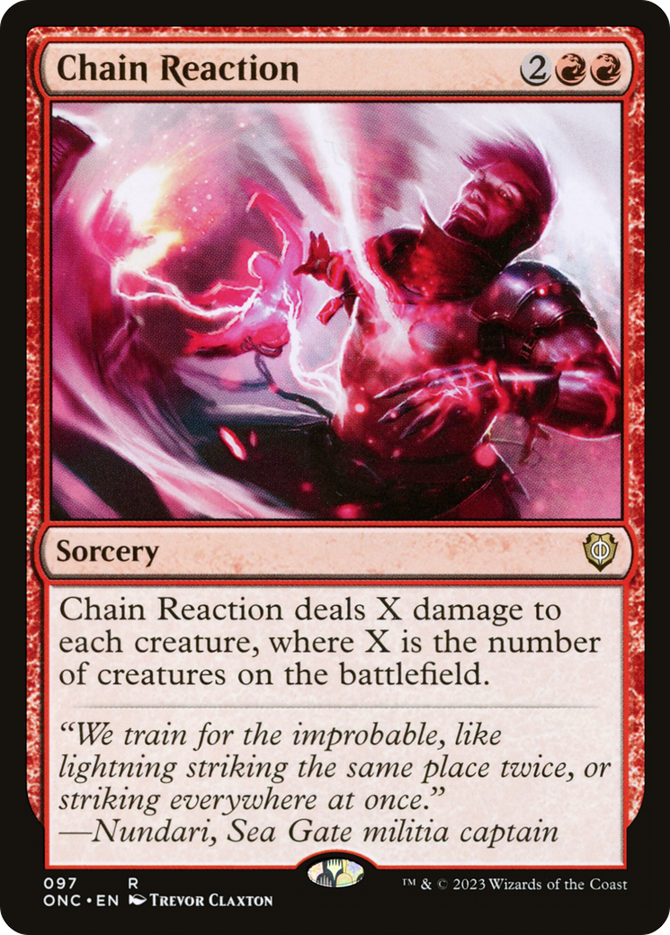 Chain Reaction [Phyrexia: All Will Be One Commander] | Exor Games Dartmouth