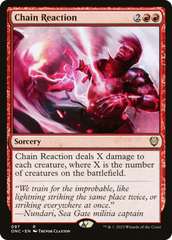 Chain Reaction [Phyrexia: All Will Be One Commander] | Exor Games Dartmouth
