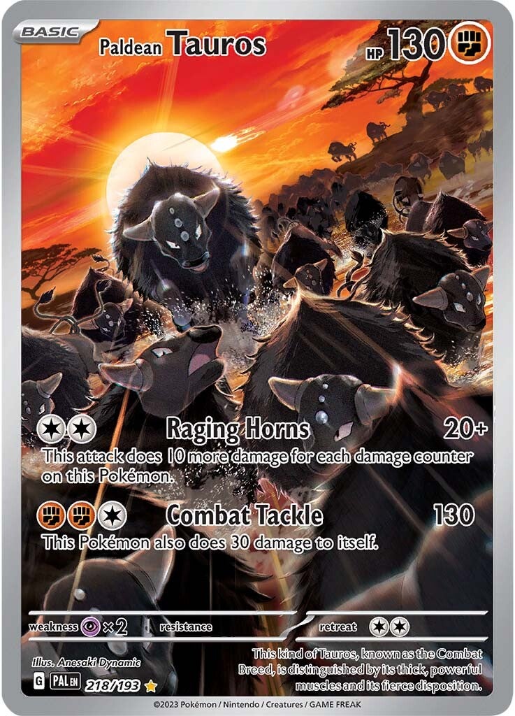 Paldean Tauros (218/193) [Scarlet & Violet: Paldea Evolved] | Exor Games Dartmouth