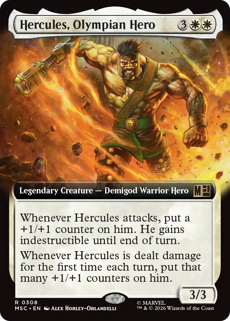 Hercules, Olympian Hero (Extended Art) [Marvel Super Heroes Commander] | Exor Games Dartmouth
