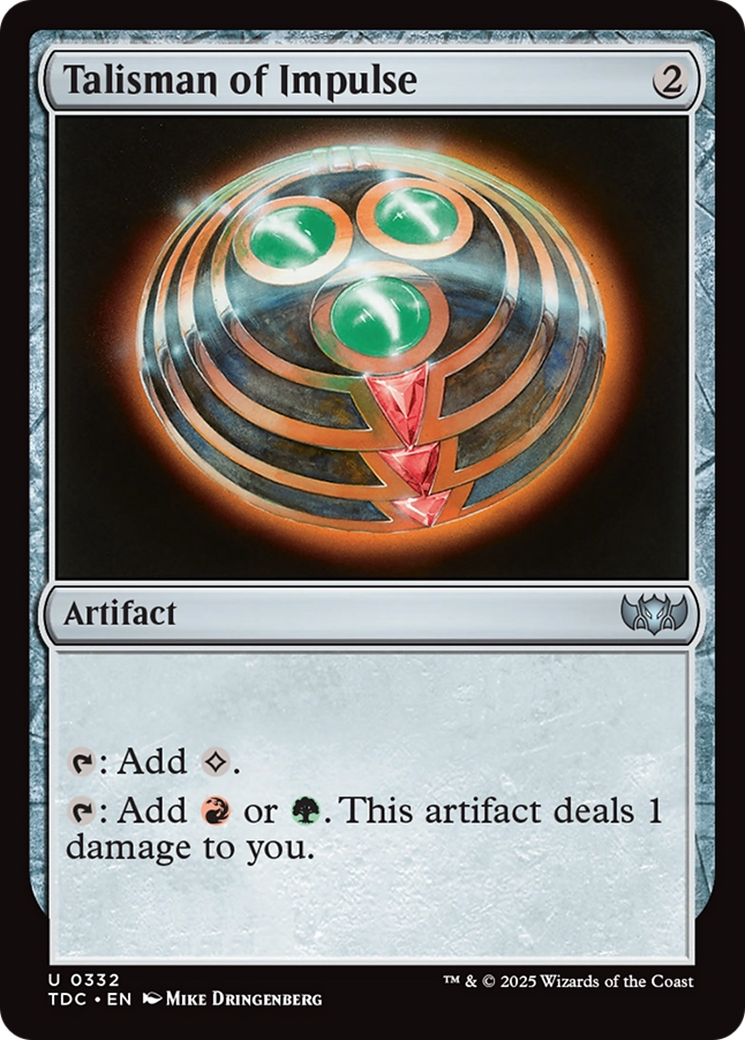 Talisman of Impulse [Tarkir: Dragonstorm Commander] | Exor Games Dartmouth