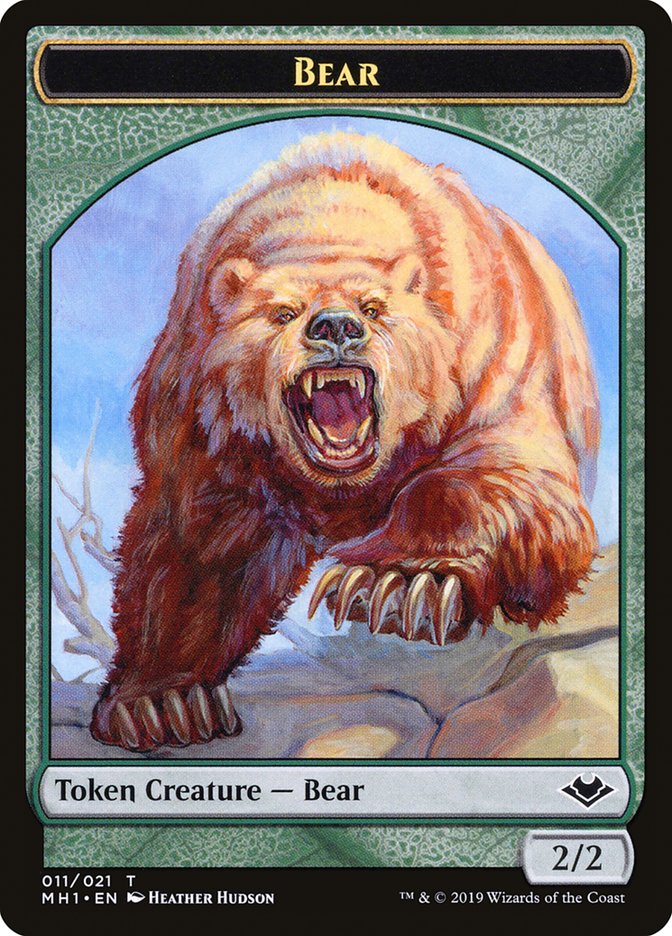 Bear Token [Modern Horizons Tokens] | Exor Games Dartmouth