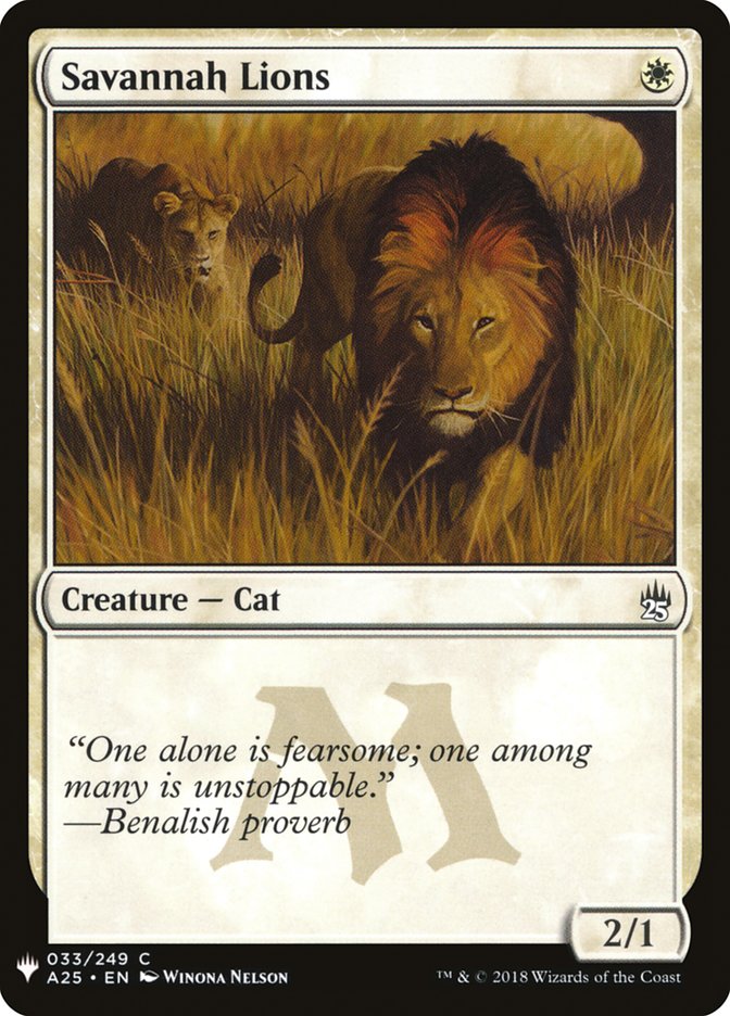 Savannah Lions [Mystery Booster] | Exor Games Dartmouth