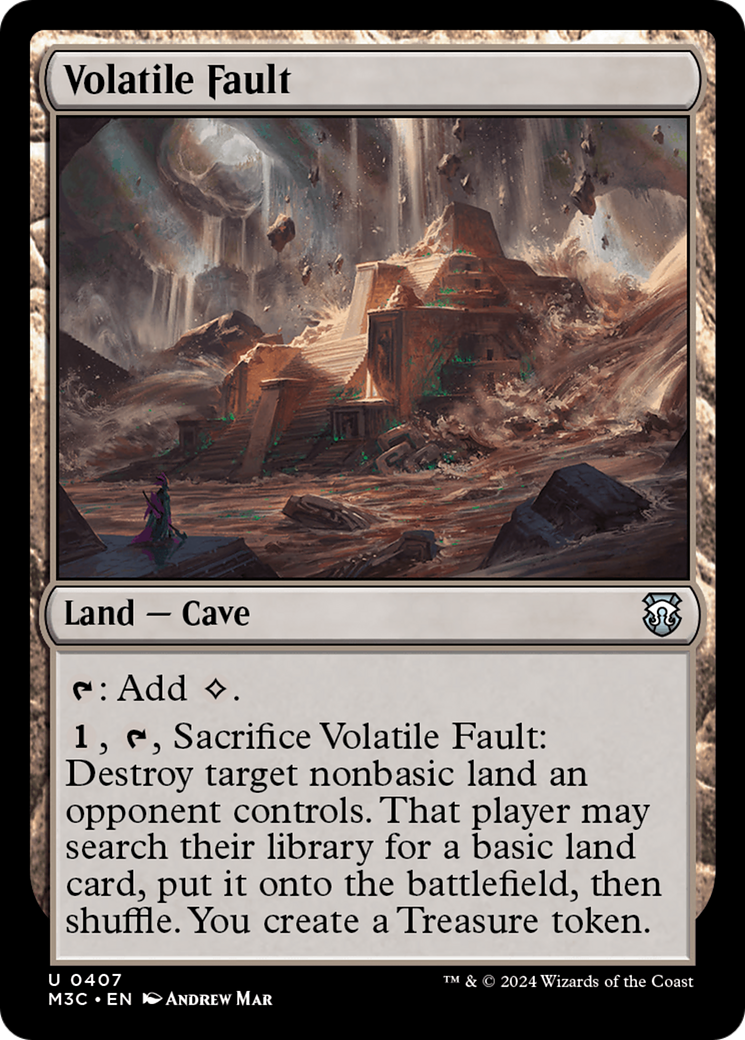 Volatile Fault (Ripple Foil) [Modern Horizons 3 Commander] | Exor Games Dartmouth