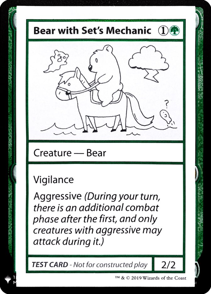 Bear with Set's Mechanic [Mystery Booster Playtest Cards] | Exor Games Dartmouth