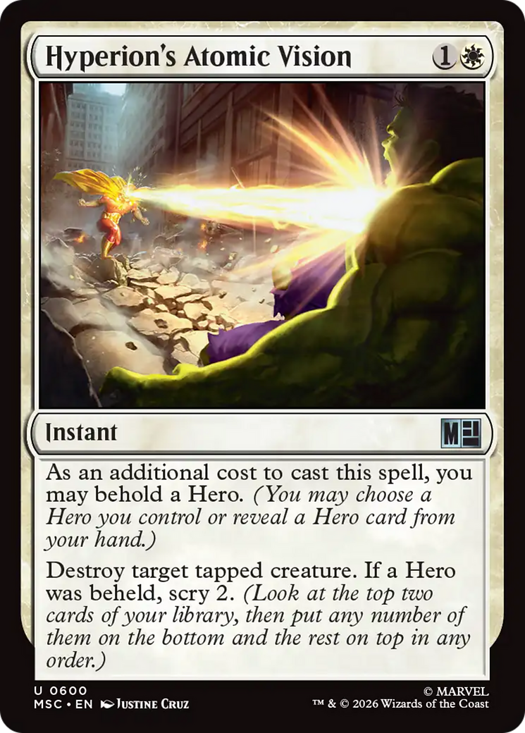 Hyperion's Atomic Vision [Marvel Super Heroes Commander] | Exor Games Dartmouth