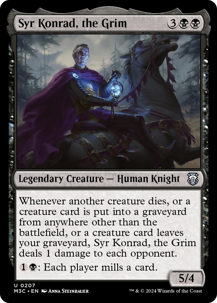 Syr Konrad, the Grim (Ripple Foil) [Modern Horizons 3 Commander] | Exor Games Dartmouth