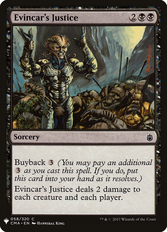 Evincar's Justice [Mystery Booster] | Exor Games Dartmouth