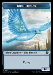 Thopter // Bird Illusion Double-Sided Token [Commander Masters Tokens] | Exor Games Dartmouth