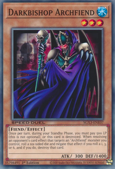 Darkbishop Archfiend [SGX3-ENE07] Common | Exor Games Dartmouth