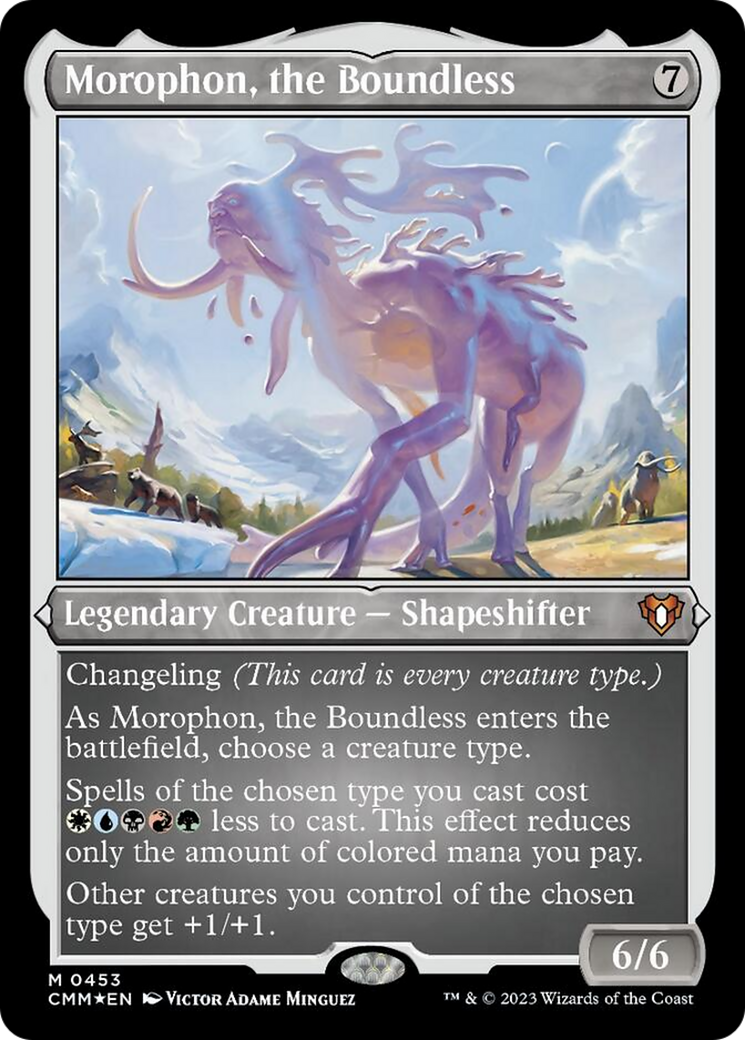 Morophon, the Boundless (Foil Etched) [Commander Masters] | Exor Games Dartmouth