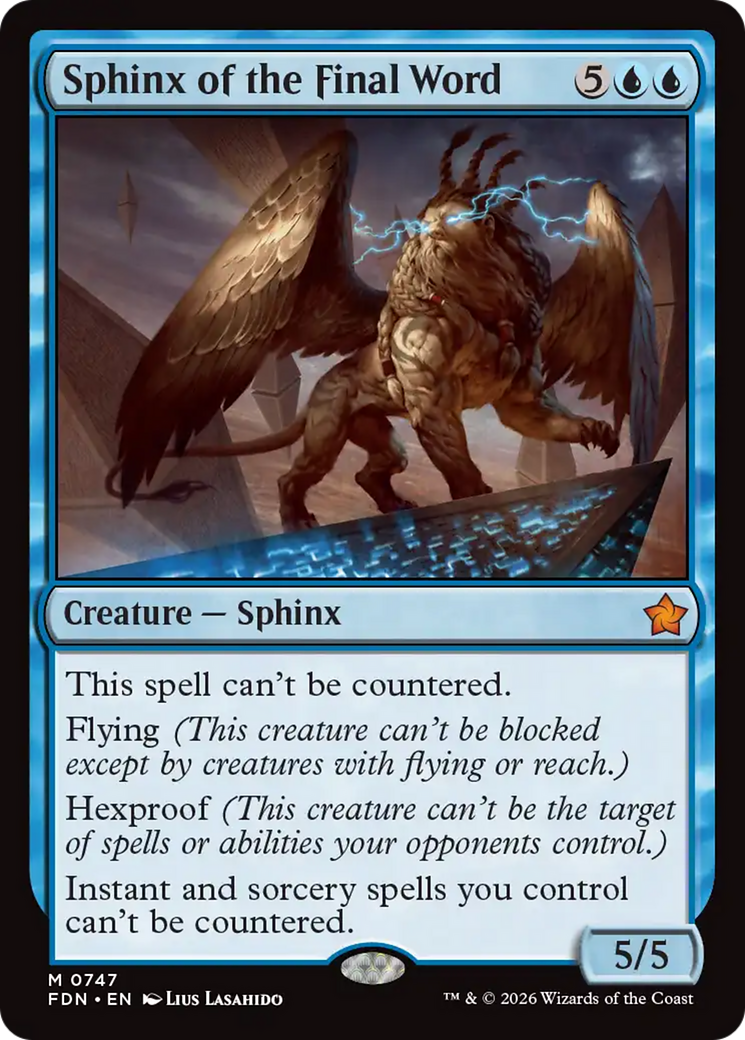 Sphinx of the Final Word (0747) [Foundations] | Exor Games Dartmouth