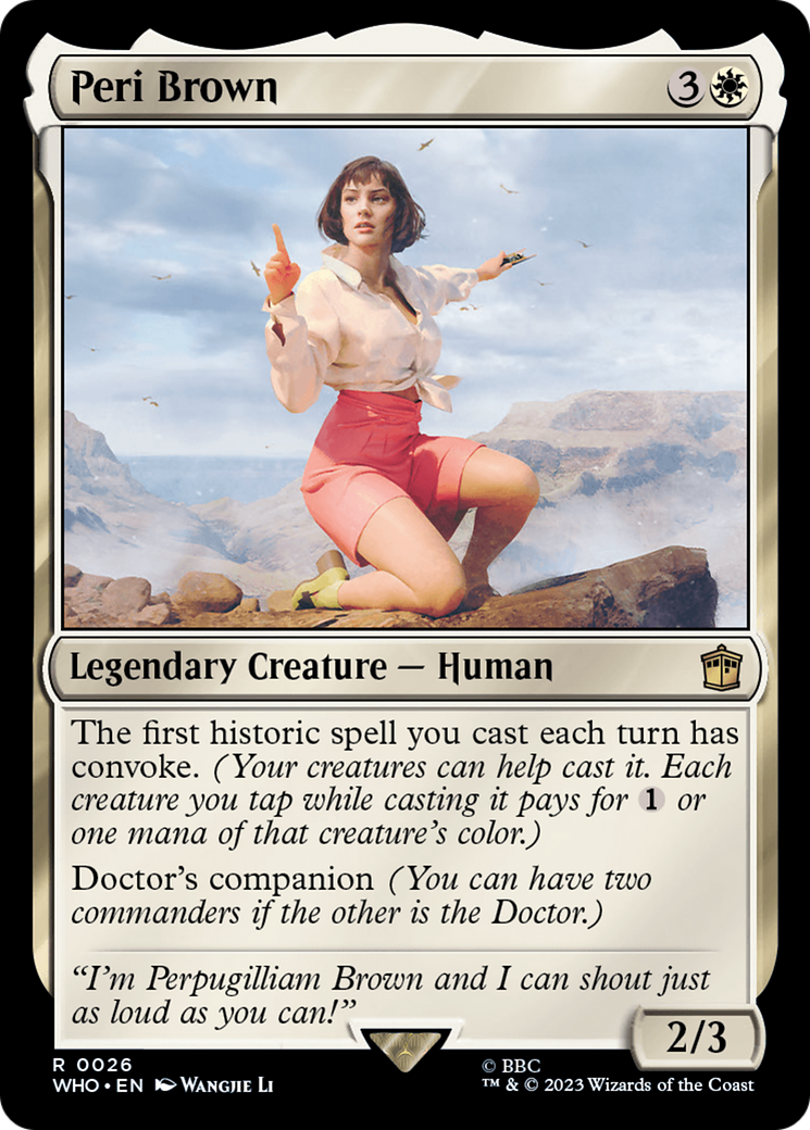 Peri Brown [Doctor Who] | Exor Games Dartmouth