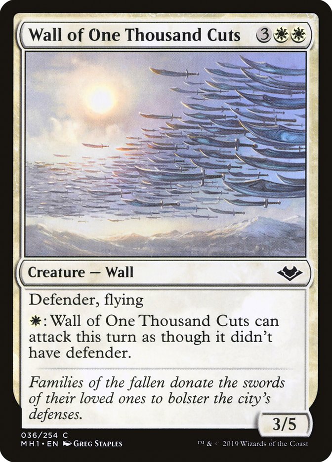 Wall of One Thousand Cuts [Modern Horizons] | Exor Games Dartmouth