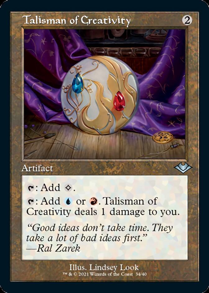 Talisman of Creativity (Retro Foil Etched) [Modern Horizons] | Exor Games Dartmouth