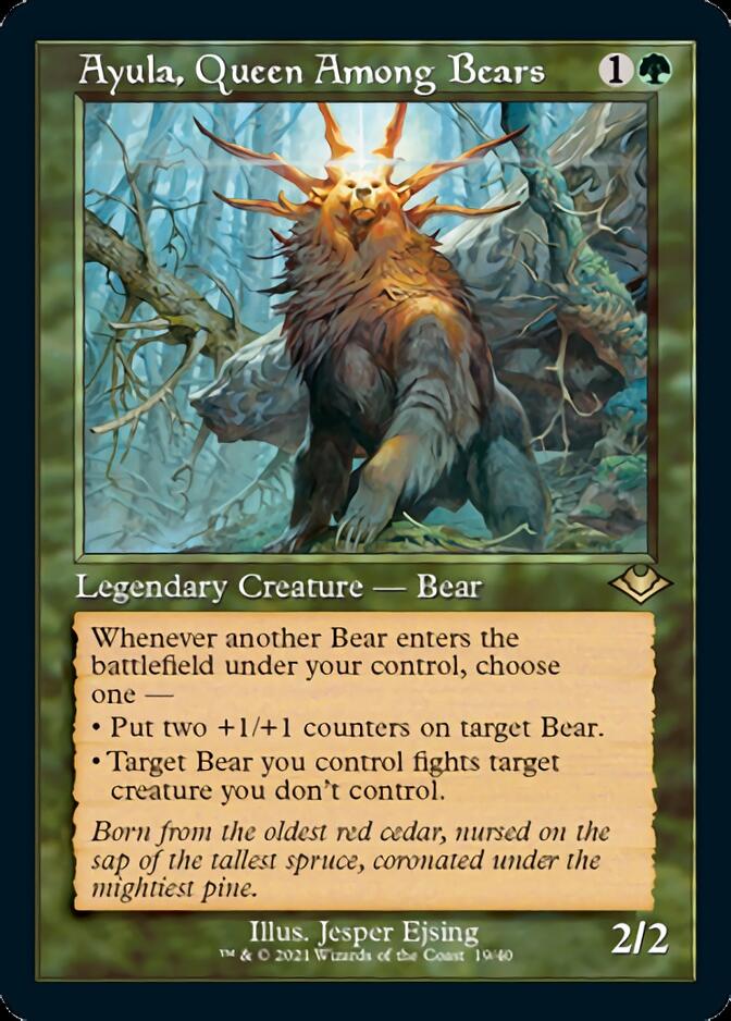 Ayula, Queen Among Bears (Retro Foil Etched) [Modern Horizons] | Exor Games Dartmouth