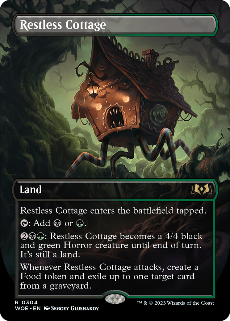 Restless Cottage (Borderless Alternate Art) [Wilds of Eldraine] | Exor Games Dartmouth