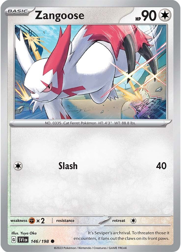 Zangoose (146/198) [Scarlet & Violet: Base Set] | Exor Games Dartmouth