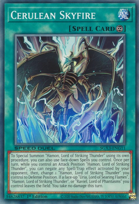 Cerulean Skyfire [SGX3-ENG11] Common | Exor Games Dartmouth