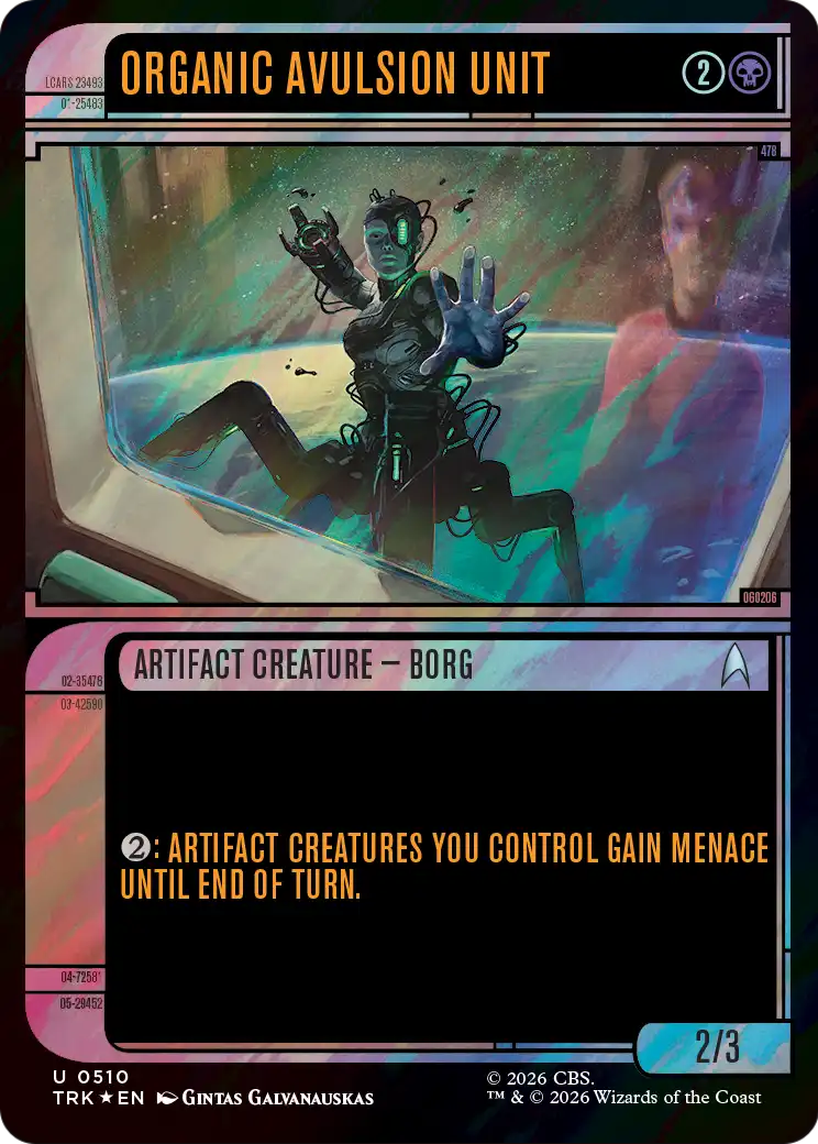 Organic Avulsion Unit (Showcase) (Surge Foil) [Star Trek] | Exor Games Dartmouth