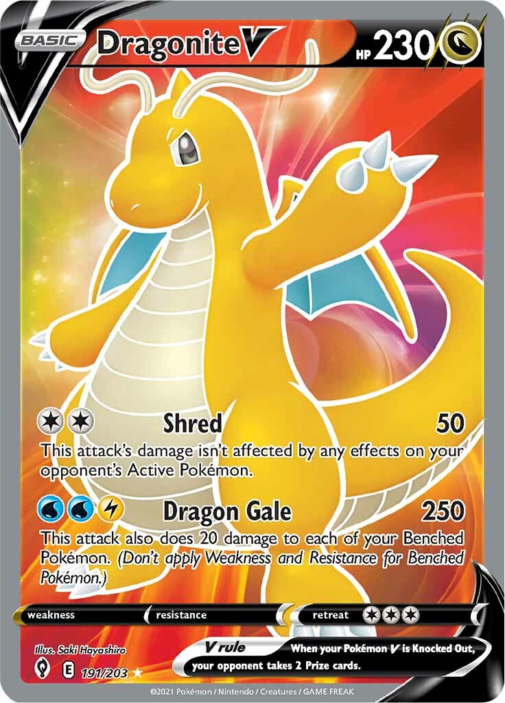 Dragonite V (191/203) [Sword & Shield: Evolving Skies] | Exor Games Dartmouth