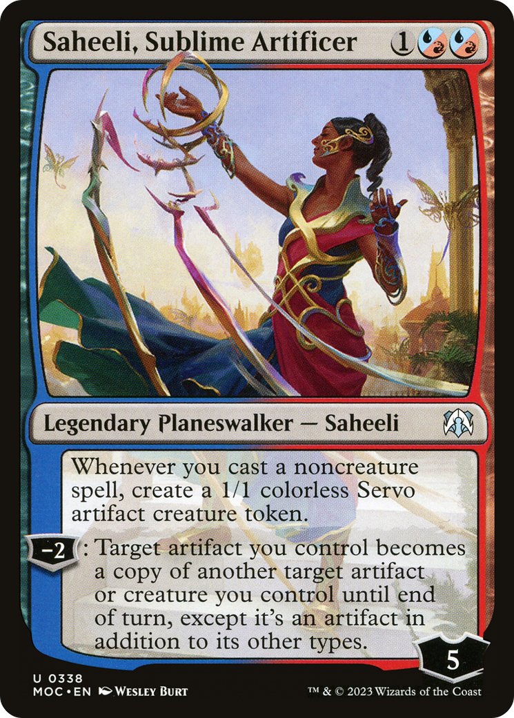 Saheeli, Sublime Artificer [March of the Machine Commander] | Exor Games Dartmouth