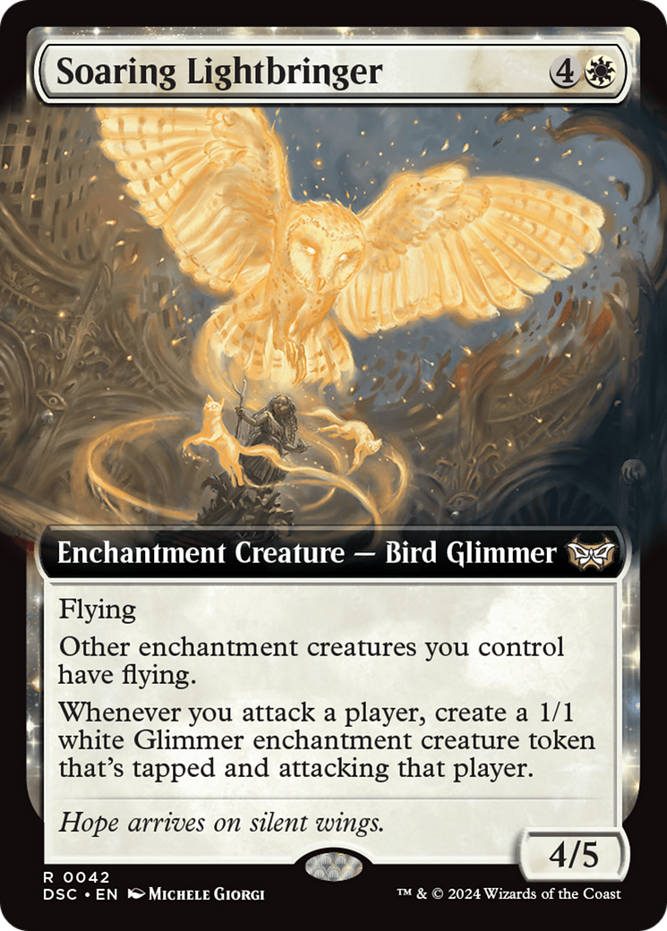 Soaring Lightbringer (Extended Art) [Duskmourn: House of Horror Commander] | Exor Games Dartmouth