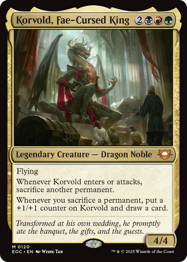 Korvold, Fae-Cursed King [Edge of Eternities Commander] | Exor Games Dartmouth