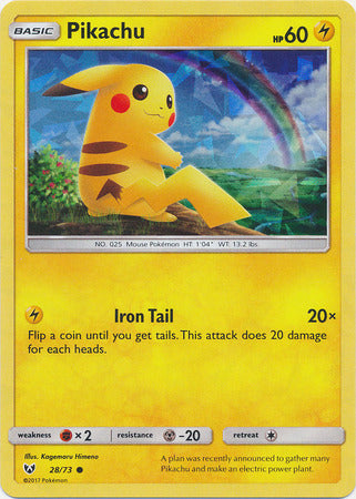 Pikachu (28/73) (Cracked Ice Holo) [Miscellaneous Cards] | Exor Games Dartmouth